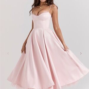 House of CB Blush Pink Midi Dress
